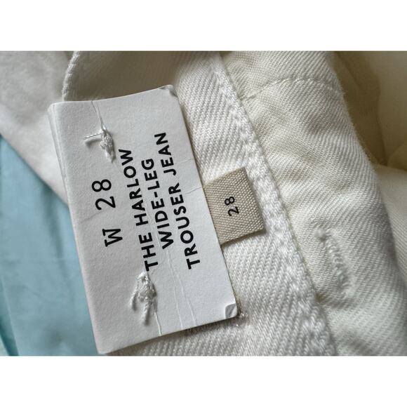 NWD Madewell Harlow Wide Leg Trouser Jeans Pleated Airy Denim VTG Canvas Size 28 - Picture 11 of 12